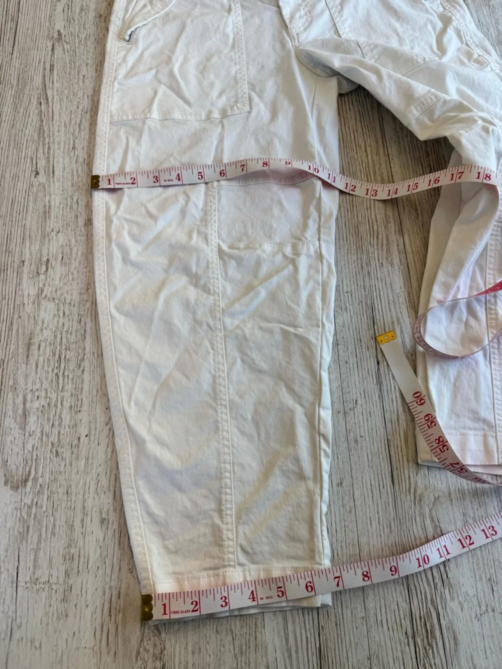 Banana Republic White Cargo Utility Pants 2P